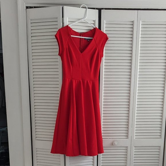 modcloth red A-line dress, size M - Picture 1 of 7